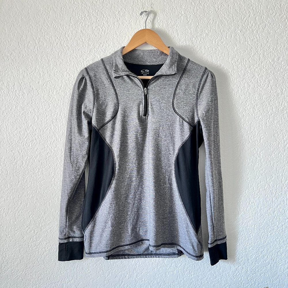 C9 by Champion Grey Long Sleeve Pullover Workout Top Size Medium